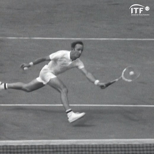 Rocket Rod in full flow 🚀 In 1969, during the season that he'd complete a second calendar-year Grand Slam, Rod Laver reigned supreme at ROLAND-GARROS again | International Tennis Federation