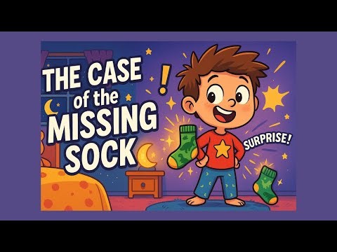 The Case of the Missing Sock 🧦 | Funny Kids Poem with Animation