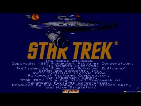 Star Trek - The Rebel Universe gameplay (PC Game, 1987)