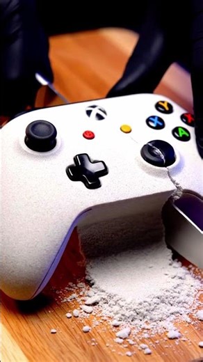 Cutting an Xbox Controller Made of Kinetic Sand 😳🎮 | Satisfying ASMR Art