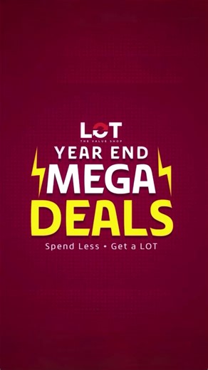 End the year with mega savings at LOT! Find more products below AED 19 at your nearest LOT store until December 31, 2025. 📍 LOT, Al Falah Plaza, Abu Dhabi 📍 LOT, Shawamekh, Abu Dhabi 📍 LOT, Mazyad Mall, Musaffah , Abu Dhabi 📍 LuLu Express City Center, Hamdan Street, Abu Dhabi 📍 LOT, ICAD, Musaffah, Abu Dhabi 📍 LOT, Al Ajayyiz, Sanaiya, Al Ain 📍LOT, Al Foah Mall , Al Ain 📍 LuLu Hypermarket Al Wahda Street, Sharjah 📍 LOT, Al Nabba, Sharjah 📍Lulu Hypermarket, Dibba, Fujairah