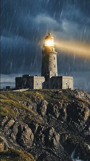 Lighthouse During Storm 🌊💡