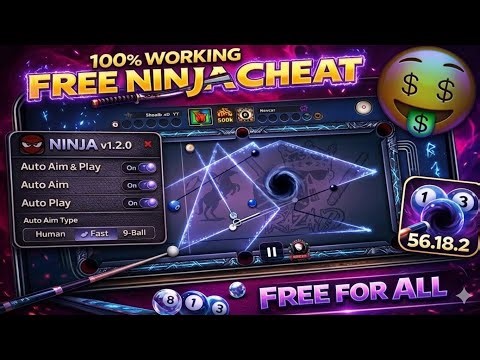 8 Ball Pool Auto Play Update V1.2.0 | Ninja Hack 2026 (All Features Fixed) 🎱