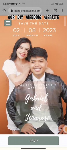DIY WEDDING WEBSITE With RSVP☺️ #WEDDING #weddinginvitation #diywedding #diyweddingideas #CapCut #weddingwebsite #weddingtiktok #diyweddinginvites #budgetarianbride #budgetarianbrideph #budgetarianwedding