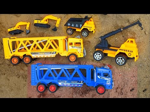 Xe Múc Đất / Xe Container chở Máy Xúc Cát / Xe Cần Cẩu / Xe Tải Đổ Cát / Xe Đồ Chơi Công Trình