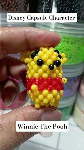 Disney Capsule Character "Winnie The Pooh" #manikmanik #diy #beading #handmade #fyp #beads #tutorial
