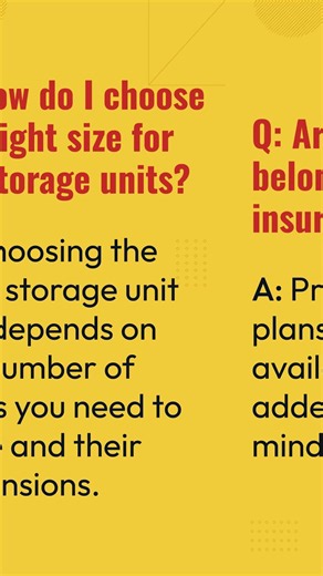 Self Storage FAQs: Everything You Need to Know