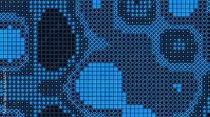 Royal blue color various shapes topography and Royal blue scale shader geometrical background Stock Video