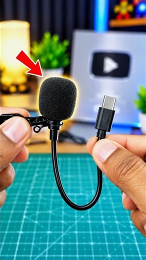 DIY Type-C Collar Mic ₹0 | How to Make Type-C Mic at Home | Homemade Type-C Mic Making | #shorts