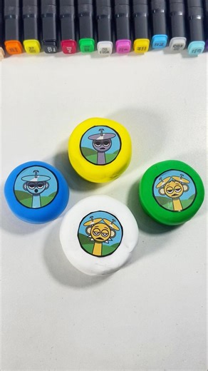 Making sprunki phase 6 lego blind boxes with clay#clay #sprunki #diy#lego