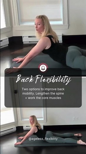 Sphinx Pose | Stretch for Spine Flexibility #mobility #womenover40 #midlifefitness