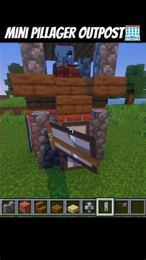 Mini Pillager Outpost in Minecraft #stopchallenge