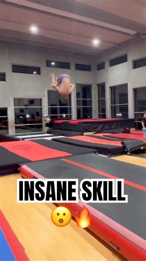 ALMOST LANDED this CRAZY skill😮 #tumbling #gymnast #flips
