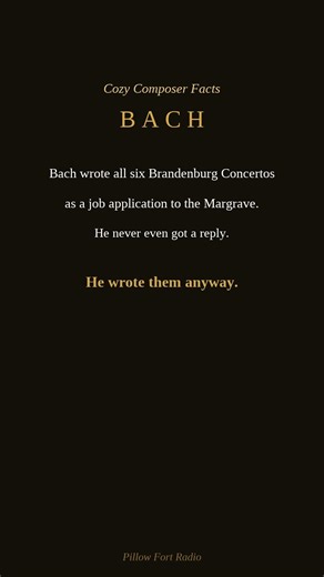 Bach Wrote the Brandenburg Concertos as a Job Application #bach #classicalmusic #shorts