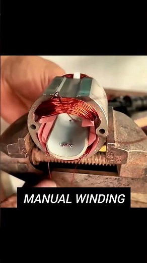 Manual stator Winding Process #electronics