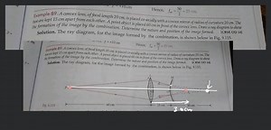 Example 89. A convex lens, of focal length 20 cm , is placed co... | Filo