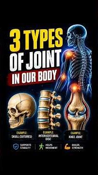 3 types of joint in body #joints #types