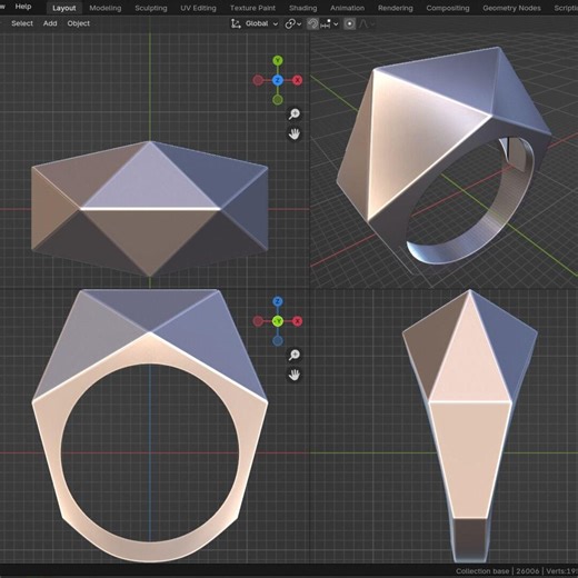 Jewelry 3D Model File for 3D Printing_ring STL - Etsy