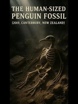 The Human-Sized Penguin Fossil (2019, Canterbury, New Zealand) #Science