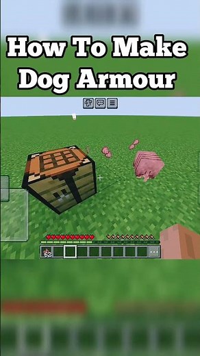 How To Make Dog 🐶 Armour🤺 in Minecraft #shorts #minecraft