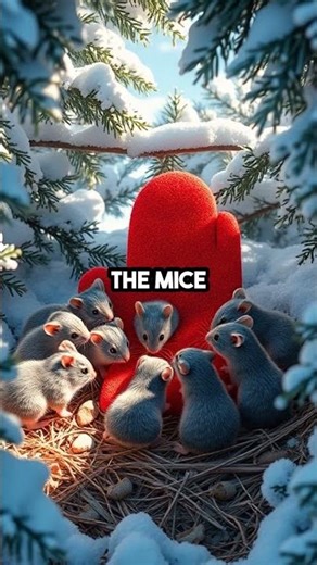 Lost Red Mitten Finds Cozy Home with Tiny Winter Mice!