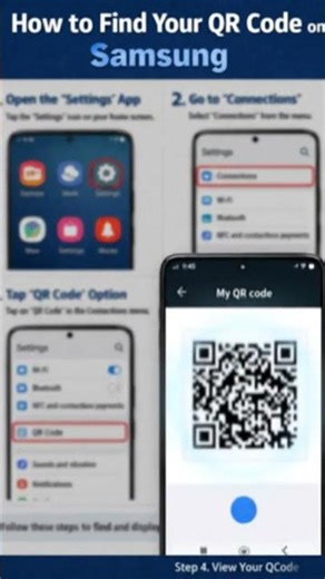 How to find your QR code on a Samsung
