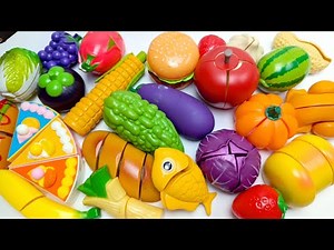 Satisfying Video ASMR | 果物や野菜を切る木工ASMR | Relaxing Video for Deep Sleep 🍒🍓🍇🍉