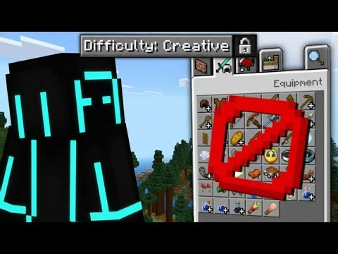 Minecraft Creative Mode but NO Creative Inventory 😨 | Impossible Challenge