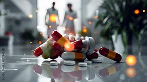 Medical Logo Presentation: Branding and marketing in healthcare industry, visual identity, design aesthetics, communication for medical services, video showcasing the medical field and identity.