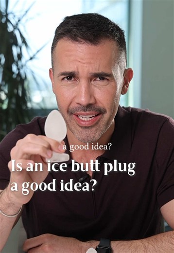 Is an ice butt plug a good idea? Absolutely not. The tissue inside the anus is thin, delicate, and highly vascularized. Direct contact with ice can cause tissue damage, ice burns, or freezing of the rectal lining. As the ice melts, it can also develop sharp or uneven edges that may cause tearing. If you have a butt plug ice tray, use it for drinks when your friends come over, not your butthole. #doctor #didyouknow #sexualhealth #fyp
