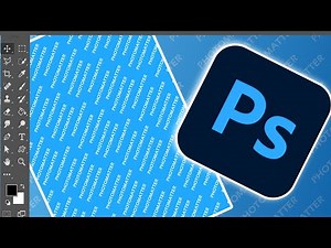 Photoshop 2025- Repeated Text Pattern in Photoshop | Easy #photoshop 2025
