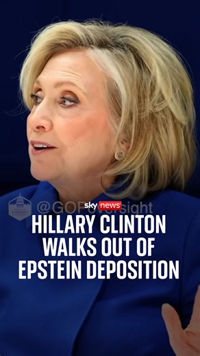 See the moment Hillary Clinton walks out of Epstein deposition The House Committee investigating Jeffrey Epstein has released a video of Clinton's deposition. Both Clintons distanced themselves from Epstein during the depositions which spanned hours over two days last week | Sky News