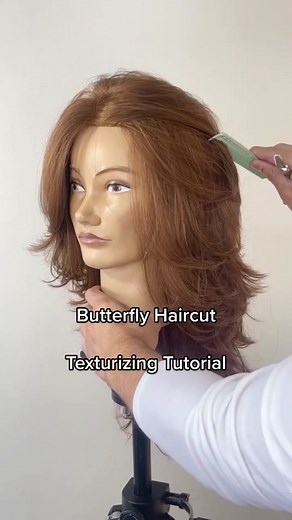How to Add Texture & Remove Weight on the Butterfly Layers Haircut