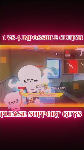 CS RANK IMPOSSIBLE CLUTCH 1 VS 4 ☠️💀#viral #shorts