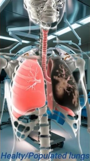 Clean Air vs Dirty Air – Inside Your Lungs | shorts video