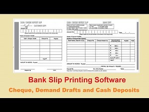 Bank Slip Printing Software | Effortlessly Print Cheques, Demand Drafts & Cash Deposit Slips