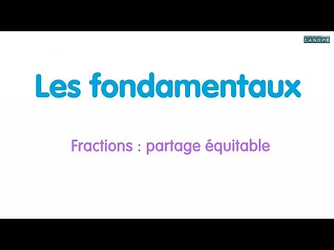 Fractions : partage équitable