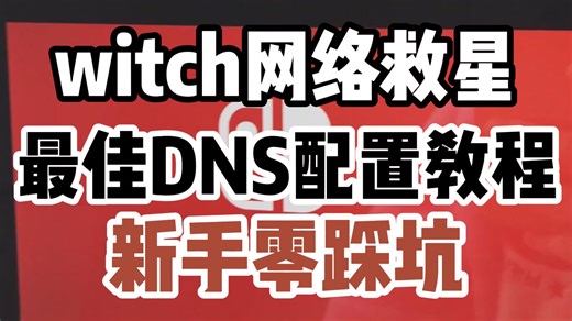 Switch网络救星！最佳DNS配置保姆级教程，新手零踩坑