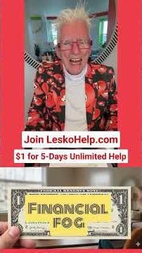 "Things that cost more than fixing your financial problems:" Join LeskoHelp,com $1 for 5 Days
