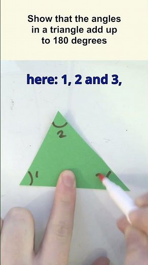 Why do triangles always have 180 degrees?