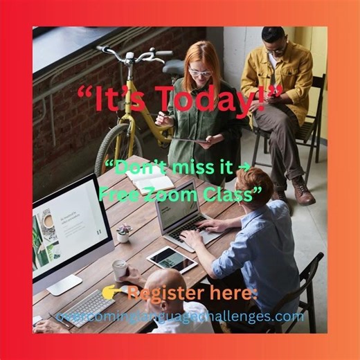 Don't miss it out our Free Zoom Class