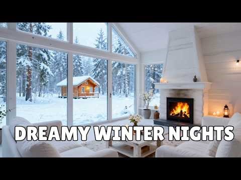 Snowy Valentine Bookstore Café Jazz ☕ Romantic & Warm Jazz Music for a Peaceful Love Mood