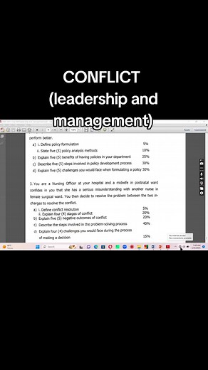 leadership and management.