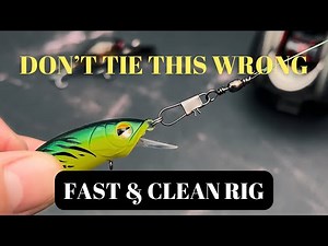 How to Tie a Snap Swivel Correctly for Lure Fishing | Hard Bait Rigging Tutorial