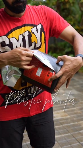 Varghese Jimmy Abraham | Protein Container Planters 🪴 Had a few empty protein powder containers lying around, so waanted to turn them into planters. Wrapped them... | Instagram