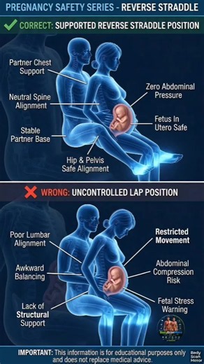 Understanding ergonomic positioning during pregnancy is essential for comfort and safety. This visual guide highlights the structural differences between supported positions—which maintain neutral spine alignment and zero abdominal pressure—versus unsupported positions that can cause lumbar strain. ​Always consult with your healthcare provider or OBGYN for personalized medical advice #PregnancyTips #MaternityWellness #HealthyPregnancy #PregnancySafety #NHS