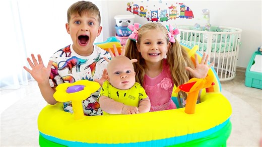 454K views · 4.9K reactions | Join Diana, Roma, and Dad as they prepare a cozy new children’s room just for Baby Oliver!  Watch how they find the perfect space in the house and decorate it with love and care #KidsDianaShow #BabyOliver #FamilyFun #KidsRoom #ChildrenStories #DianaAndRoma | Kids Diana Show | Facebook