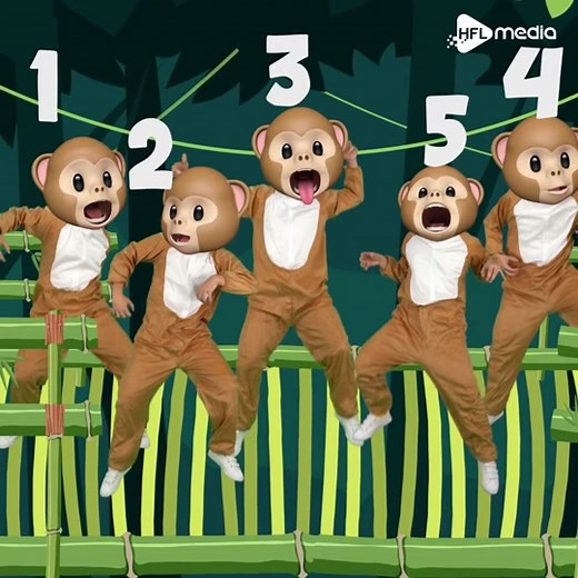 Five Little Monkeys Jumping on the Bed | Kids Song Compilation