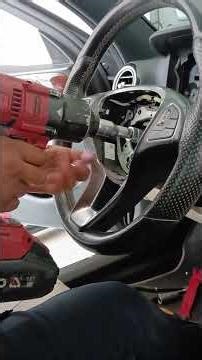 mercedes remove the steering clock springs