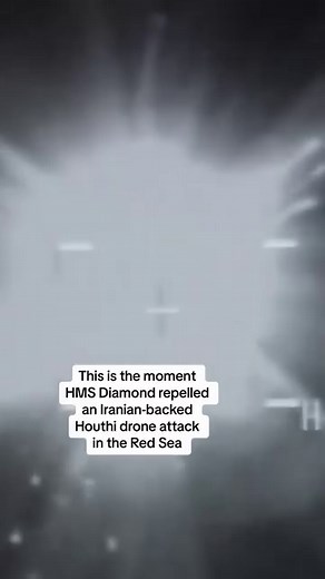 HMS Diamond used its Sea Viper missile system to shoot down a drone ‘illegally targeting’ it in the Red Sea, with no injuries or damage reported #UK #RoyalNavy #Navy #SeaViper #Military #Drone #Attack #Houthi #HouthiRebels #Yemen #RedSea #Iran #SkyNews | Sky News
